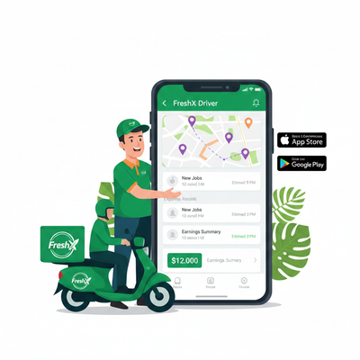 Download the FreshX Driver App