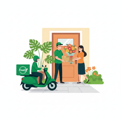 Fresh Delivery at the Door