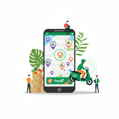FreshX Assigns the Nearest Driver